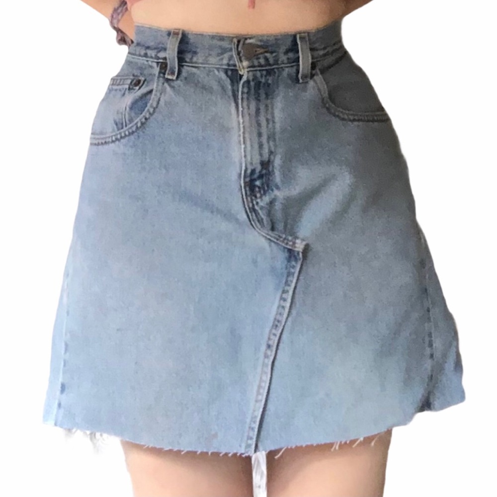 Vintage Reworked Denim Skirt